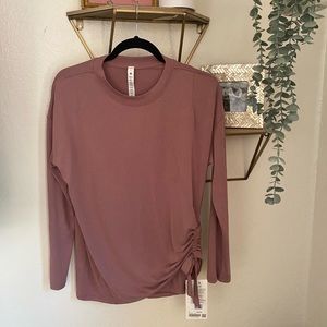 NWT Lululemon Side Stitch Long Sleeve Crewneck Tee